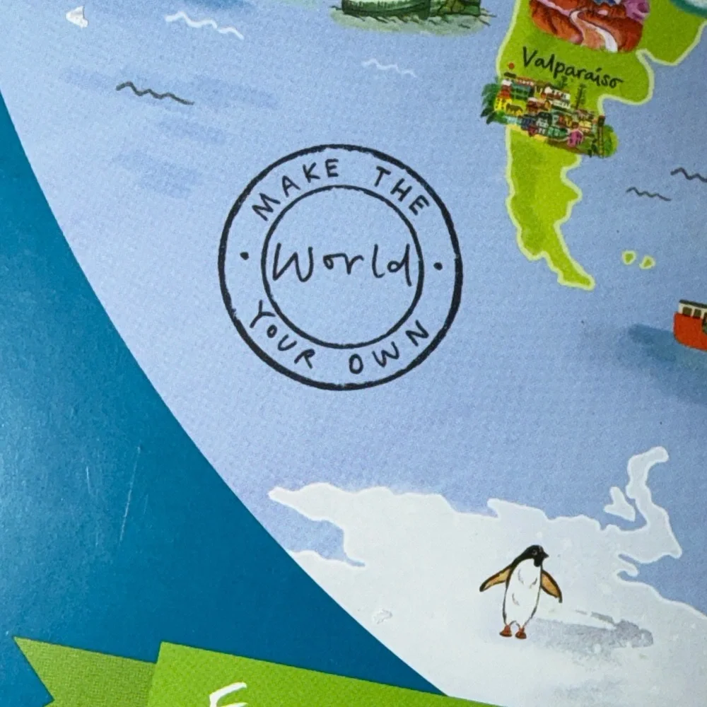 World Map Circular Puzzle - Talking Tables NEW Sealed